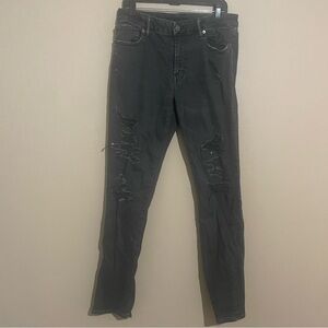 American Eagle Distressed Slim Men’s Jeans in Black